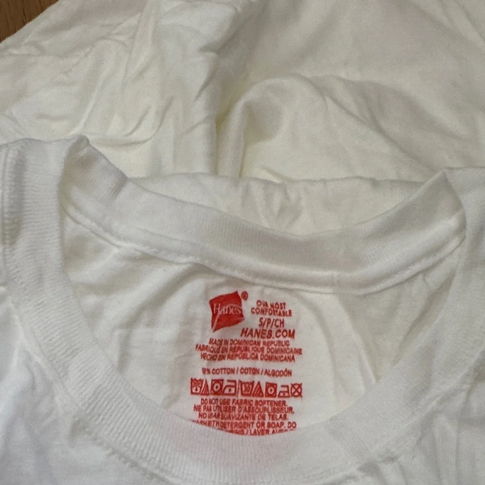 6 Classic White T-Shirts Undershirts NWOT